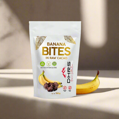 Banana Bites - Sun Dried Sliced Banana Dipped in Rare Criollo Cacao