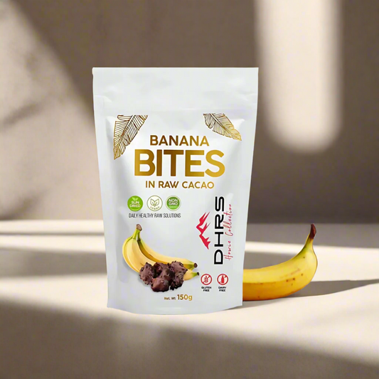 Banana Bites - Sun Dried Sliced Banana Dipped in Rare Criollo Cacao