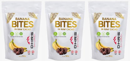 Banana Bites - Sun Dried Sliced Banana Dipped in Rare Criollo Cacao