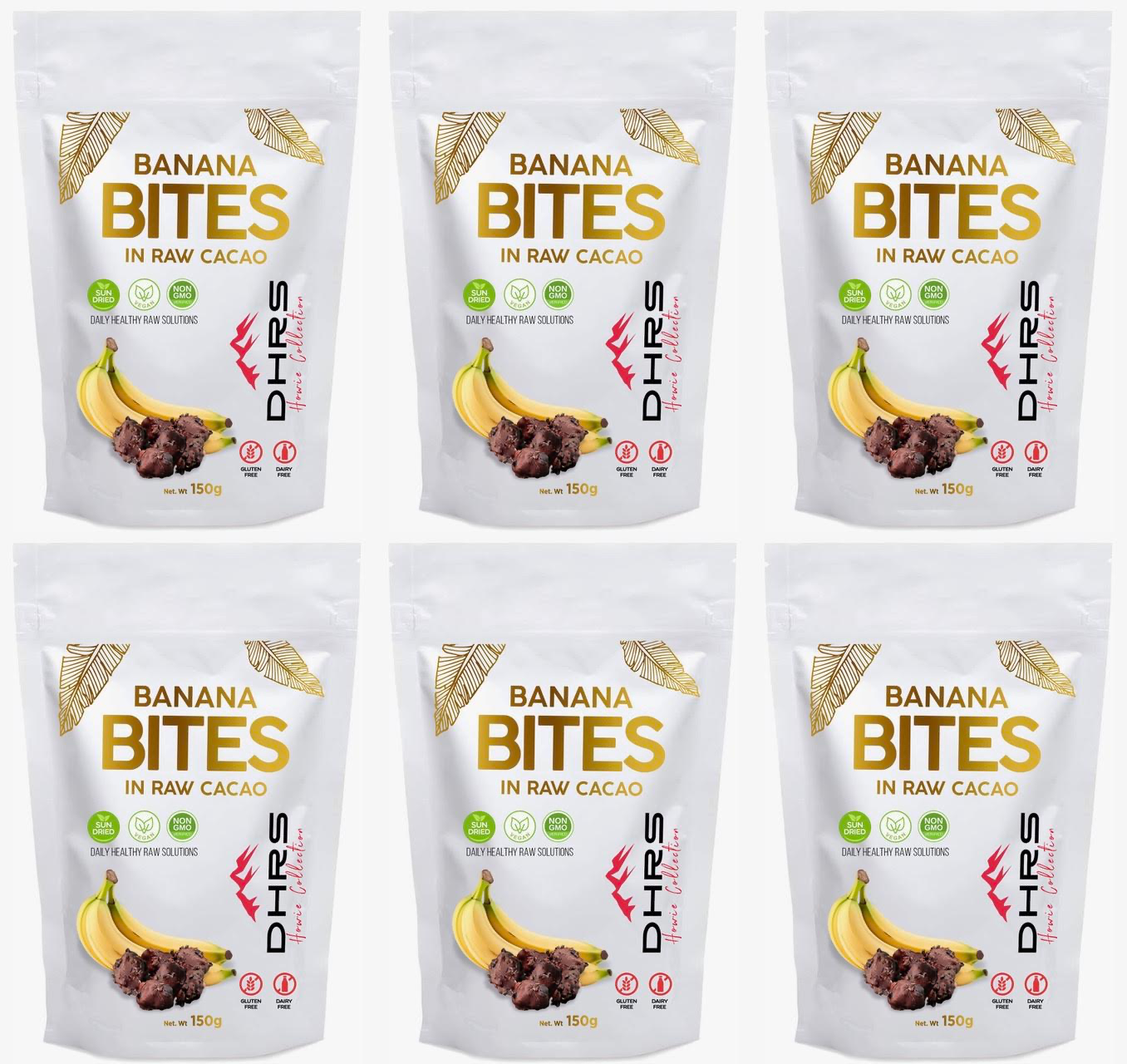Banana Bites - Sun Dried Sliced Banana Dipped in Rare Criollo Cacao