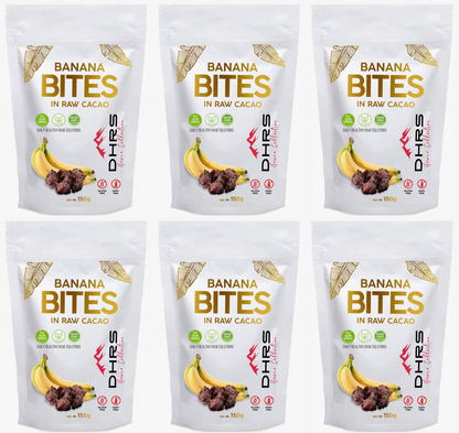 Banana Bites - Sun Dried Sliced Banana Dipped in Rare Criollo Cacao