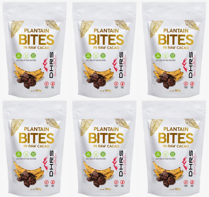 Plantain Bites - Sun Dried Sliced Plantain Dipped in Rare Criollo Cacao