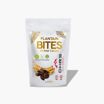 Plantain Bites - Sun Dried Sliced Plantain Dipped in Rare Criollo Cacao